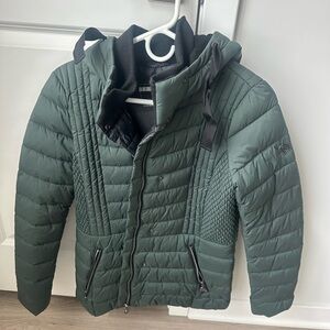 Bernardo Women's Dark Green Quilted Puffer Jacket